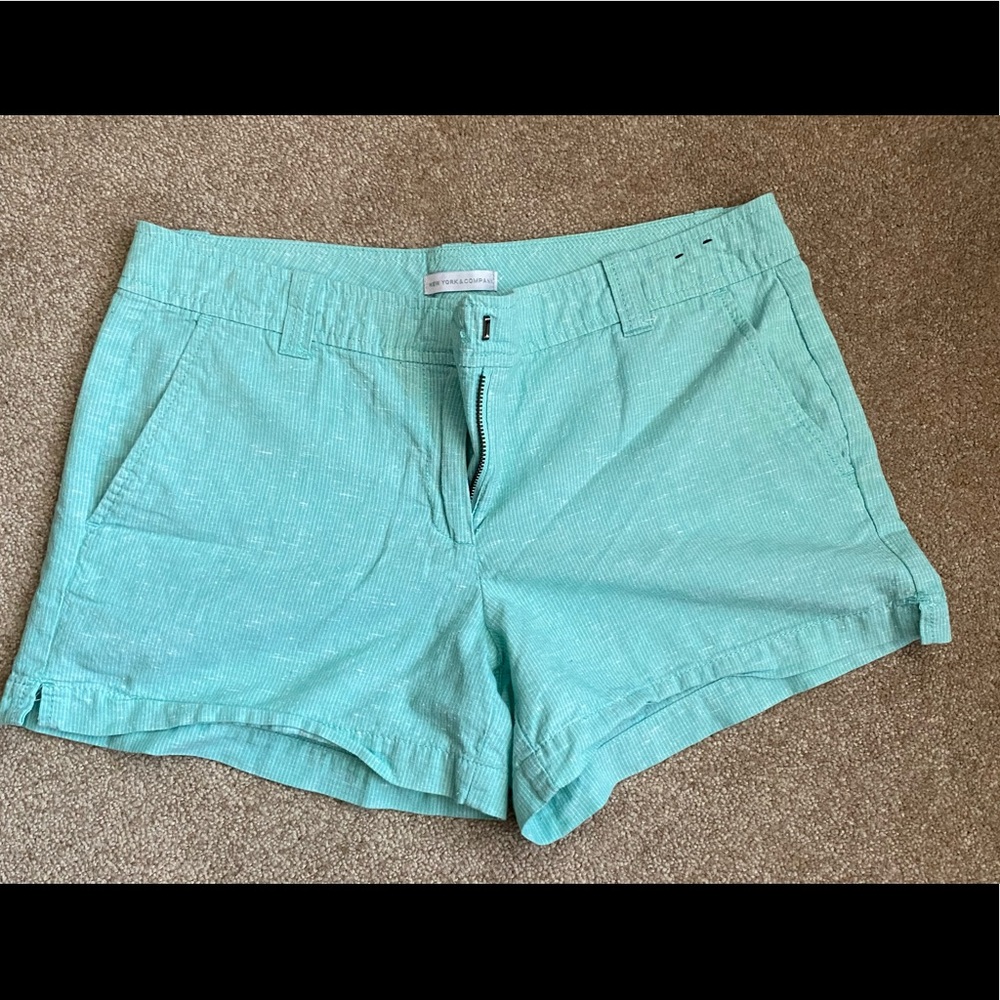 New York & Company Mint Colored Summer Shorts